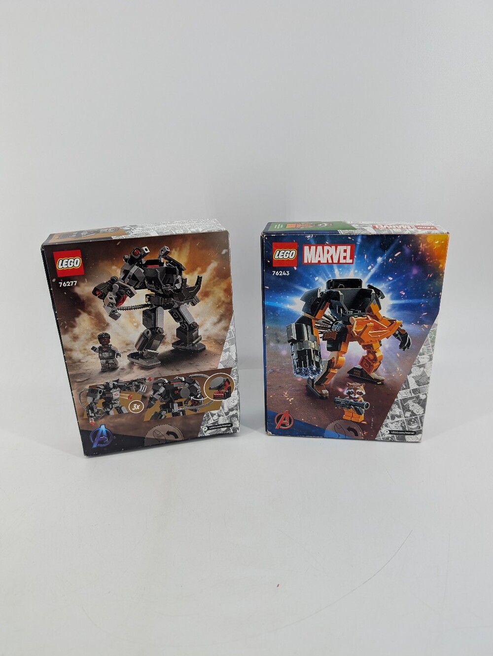 Lego Marvel Rocket Mech Armor 76243 War Machine Mech Armor 76277 Set Of 2 New - Picture 2 of 10